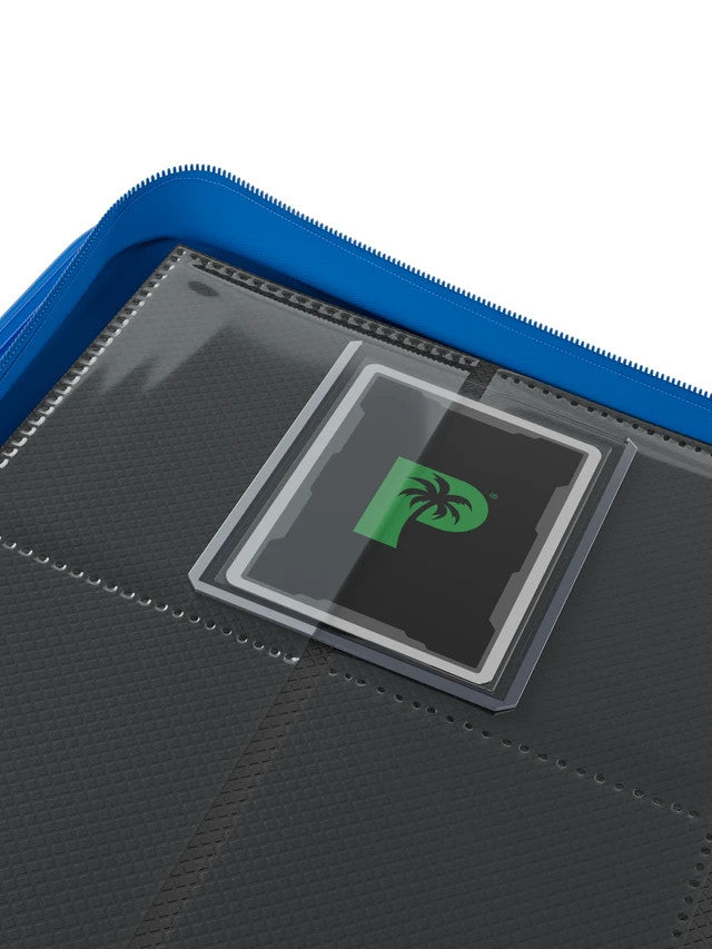 Palms Off Gaming - Collector's Series TOP LOADER Zip Binder Blue  216 Slot