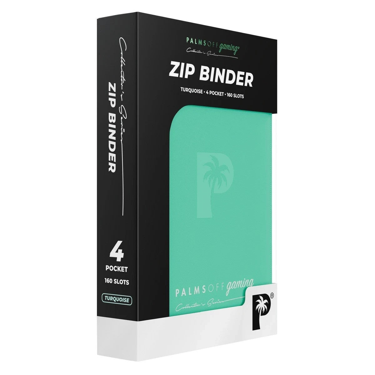 Palms Off Gaming Collector's Series 4 Pocket Zip Binder (Turquoise) NEW