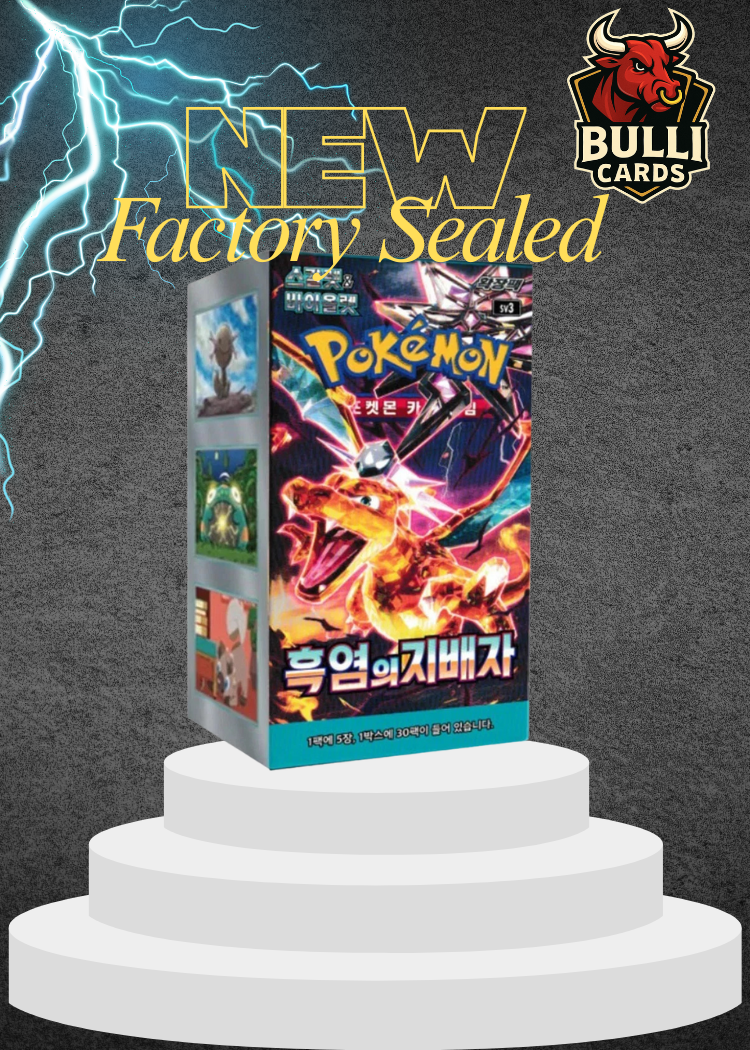 Pokemon TCG Ruler of the Black Flame Korean Booster Box New