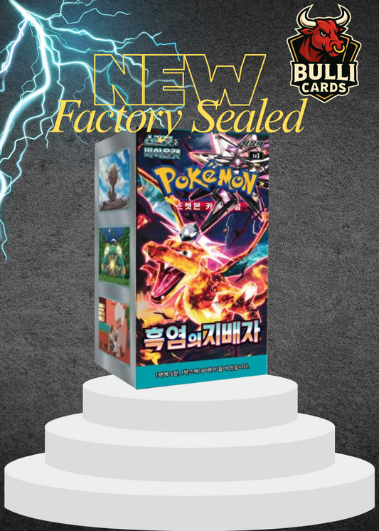 Pokemon TCG Ruler of the Black Flame Korean Booster Box New