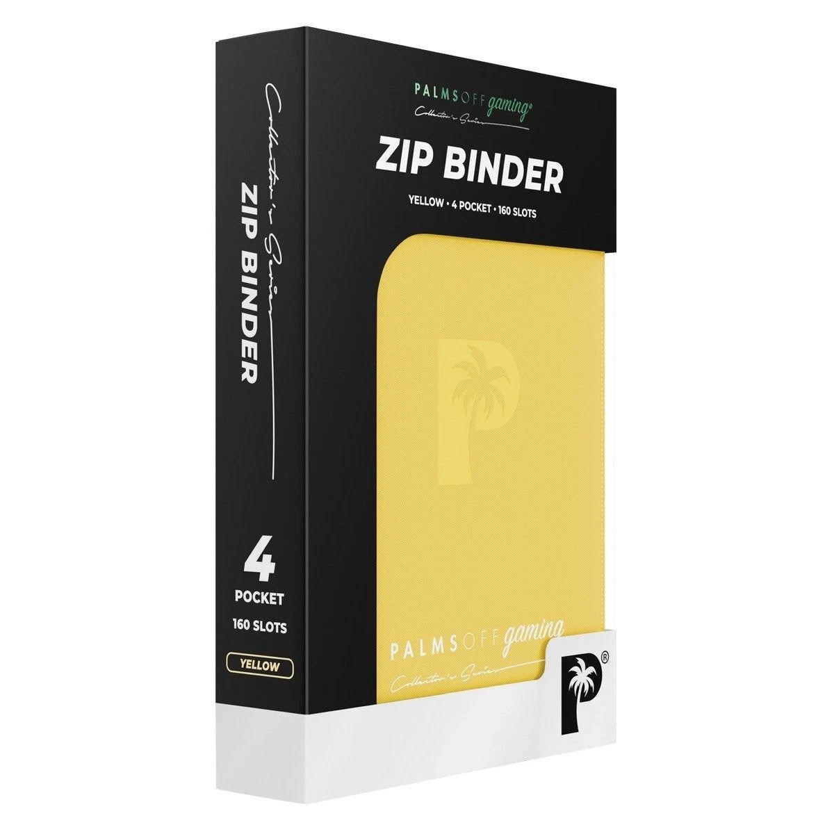 Palms Off Gaming Collector's Series 4 Pocket Zip Binder (Yellow) NEW