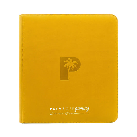 Palms Off Gaming Collector's Series 12 Pocket Zip Binder (Yellow) NEW