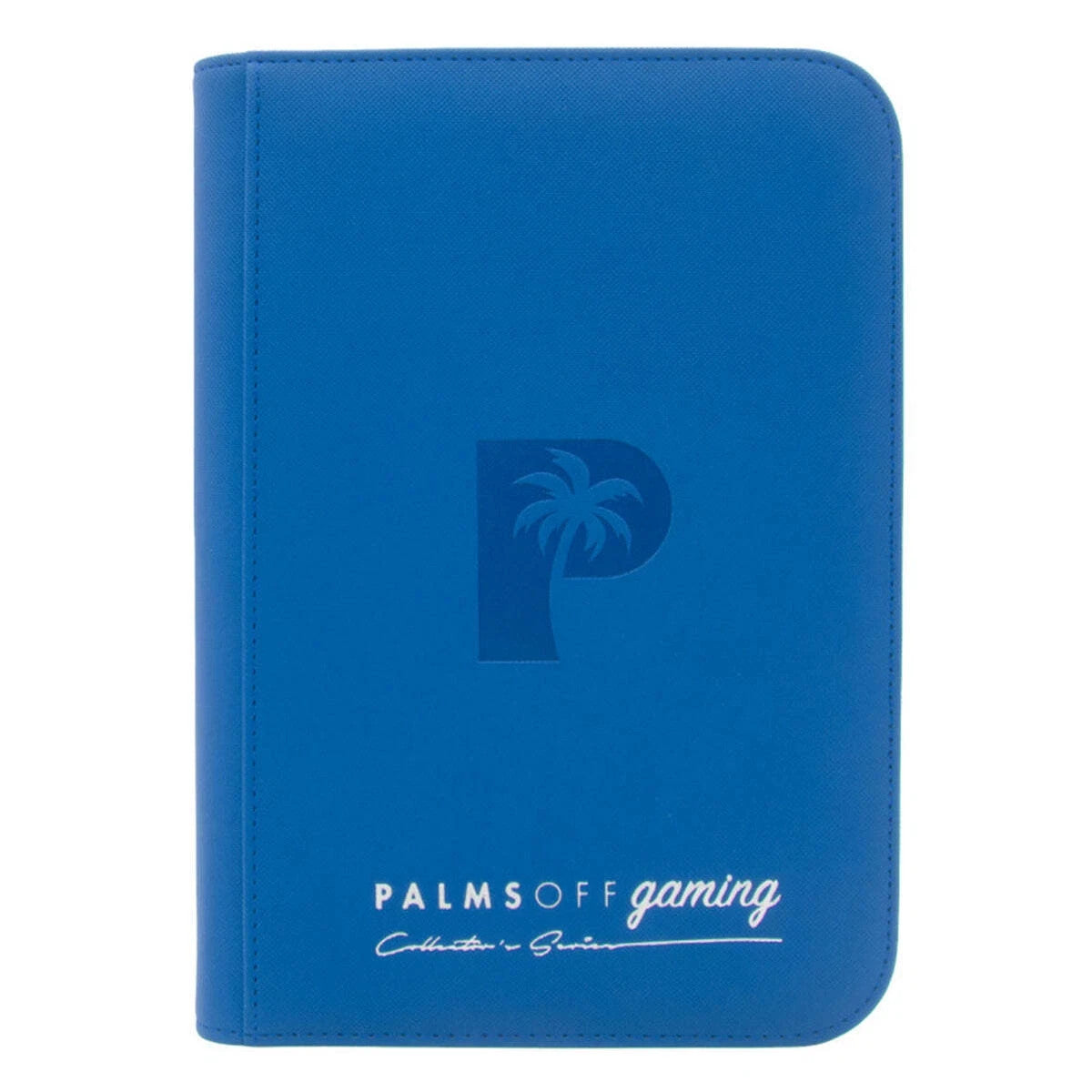 Palms Off Gaming Collector's Series 4 Pocket Zip Trading Card Binder - BLUE