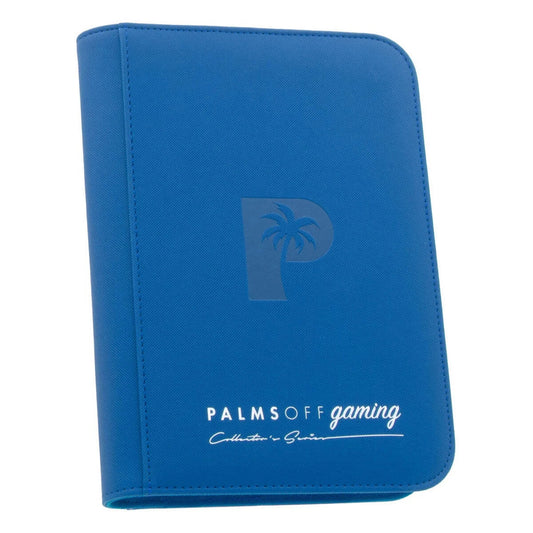 Palms Off Gaming Collector's Series 4 Pocket Zip Trading Card Binder - BLUE