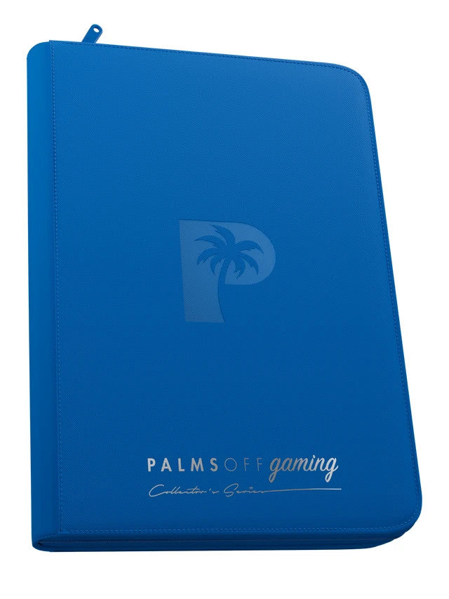 Palms Off Gaming - Collector's Series TOP LOADER Zip Binder Blue  216 Slot