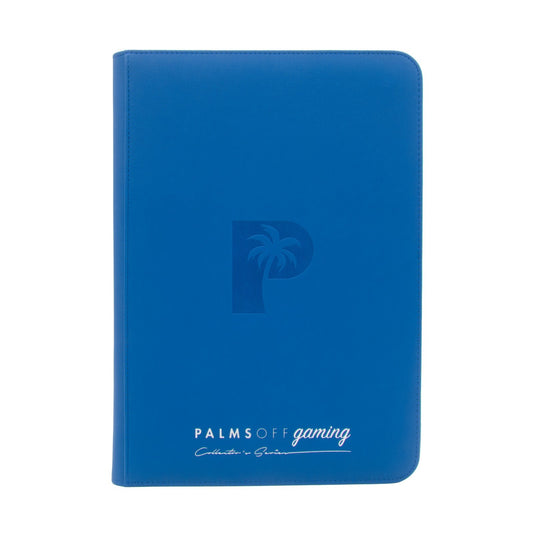 Palms Off Gaming Collector's Series 9 Pocket Zip Binder (Blue) NEW
