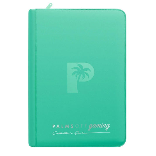 Palms Off Gaming Collector's Series 4 Pocket Zip Binder (Turquoise) NEW