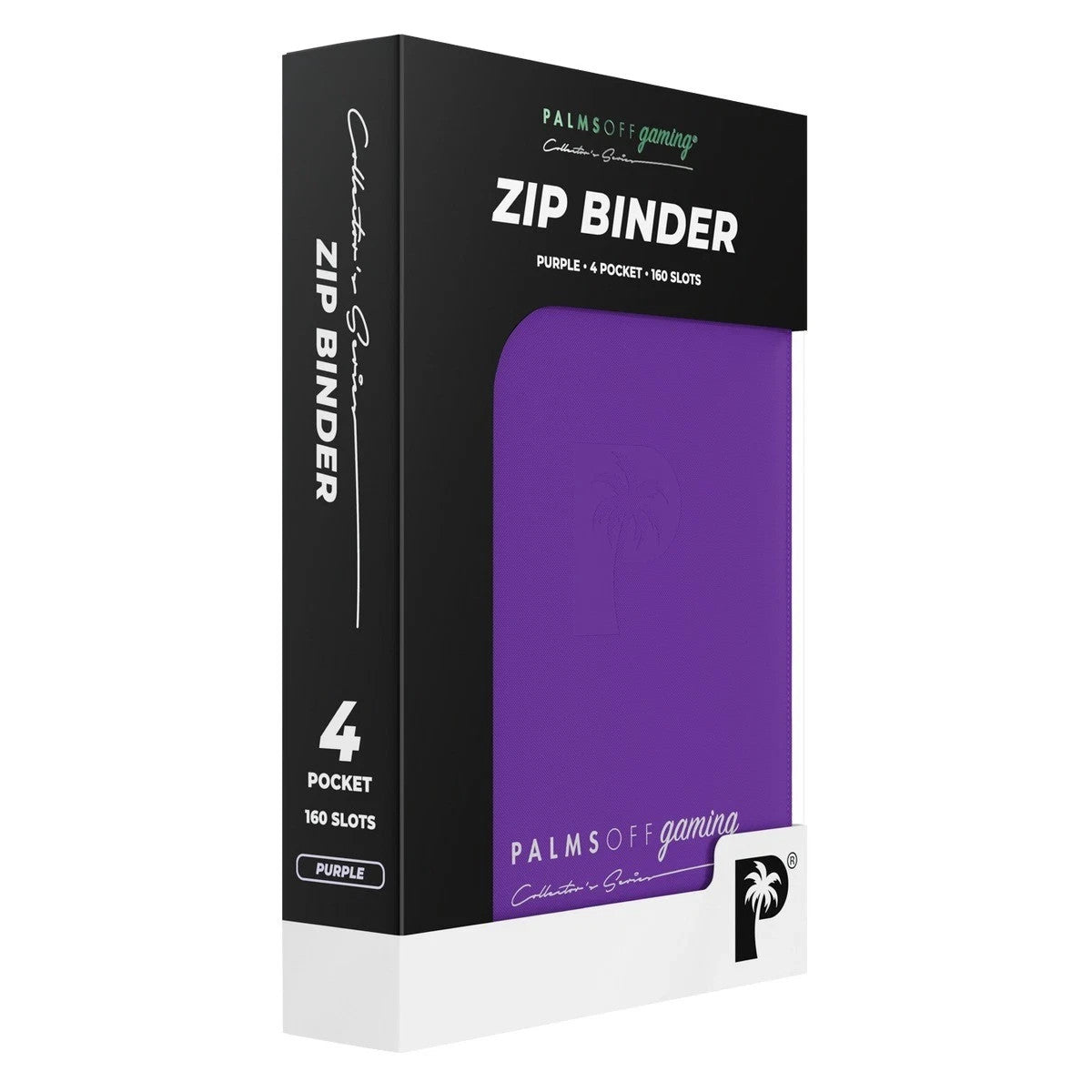 Palms Off Gaming Collector's Series 4 Pocket Zip Binder (Purple) NEW