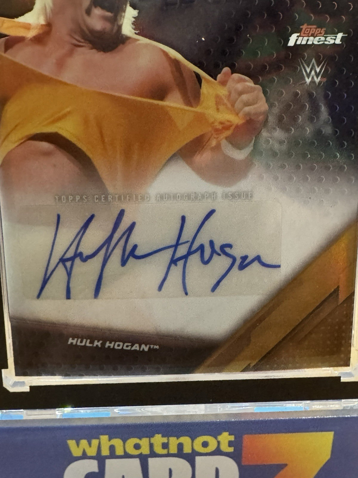 2025 Topps Finest WWE Hulk Hogan The Finest Gold Hulkster Auto Refractor /50