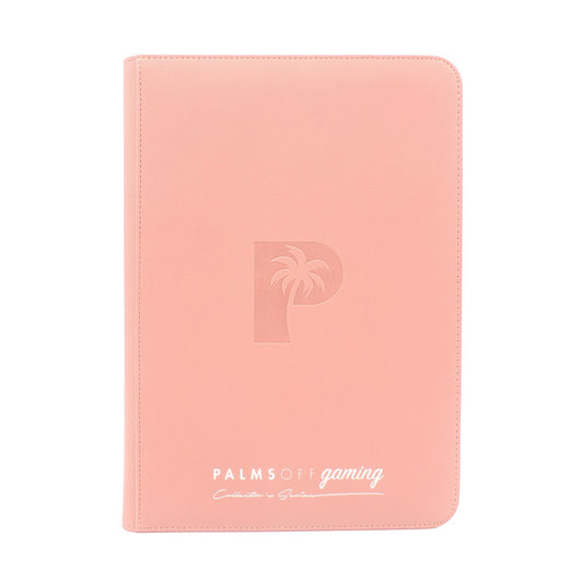 Palms Off Gaming Collector's Series 9 Pocket Zip Binder Pink NEW READ DESCRIPTON