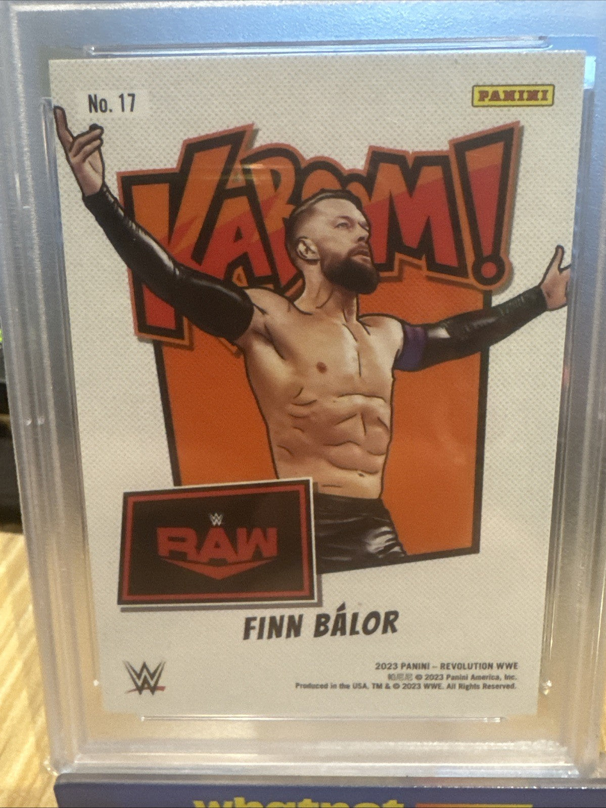 Finn Balor 2023 Panini Revolution WWE Kaboom SSP #17 PSA 9