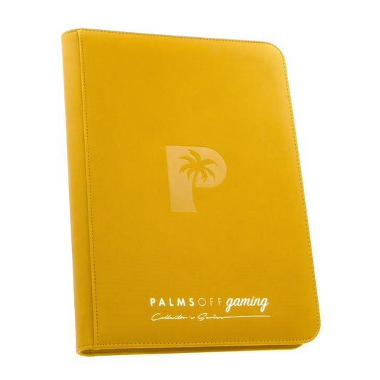 Palms Off Gaming Collector's Series 9 Pocket Zip Binder (Yellow) NEW