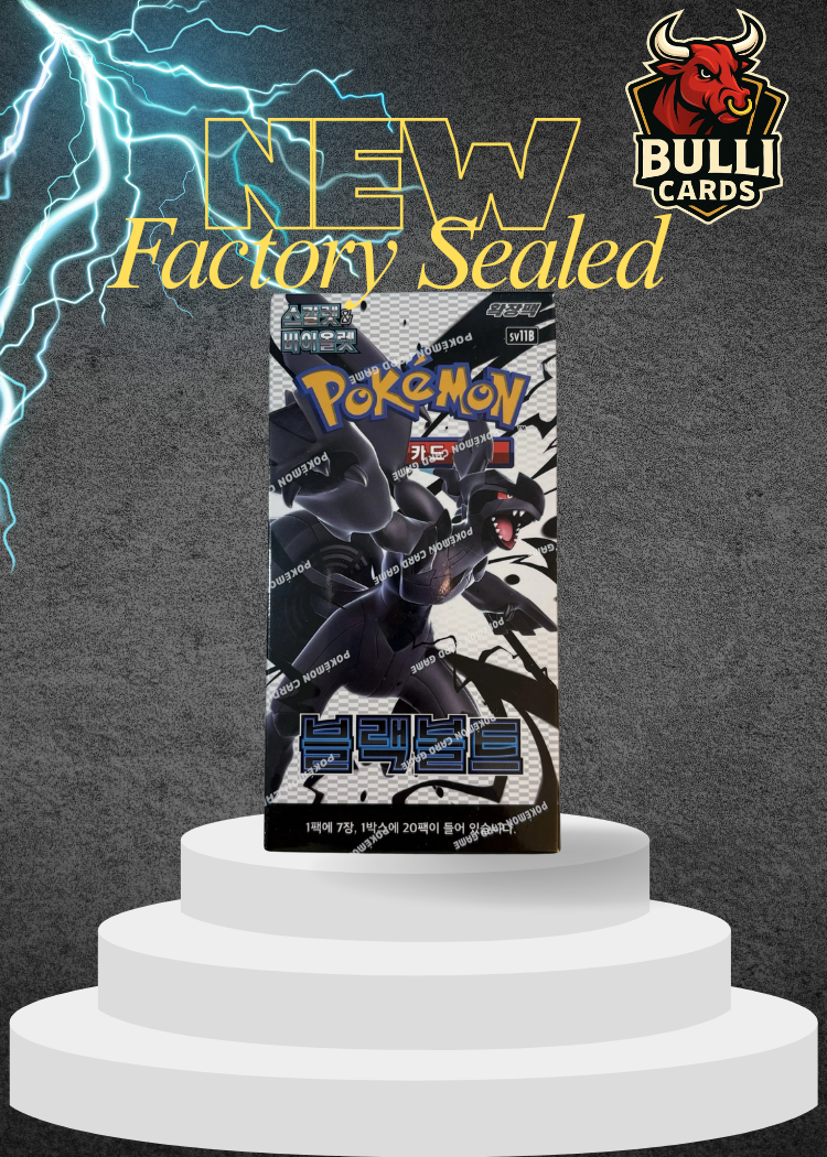 Pokemon TCG Black Bolt Booster Box Korean Brand New & Sealed