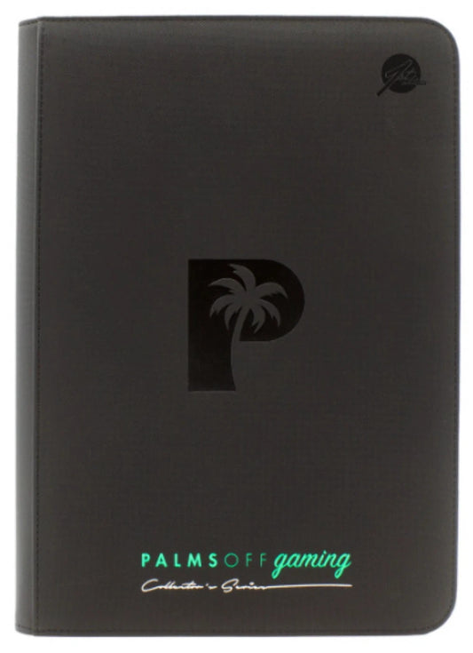 Palms Off Gaming - Collector's Series TOP LOADER Zip Binder Black 216 Slot